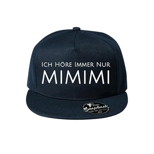 DELUNO Ich höre Immer nur mimimi Baumwolle Baseball Cap Basecap Unisex Baseball Kappen Baseball Marineblau Sport oder auf Reisen Navy (Cap-440-Navy) von DELUNO