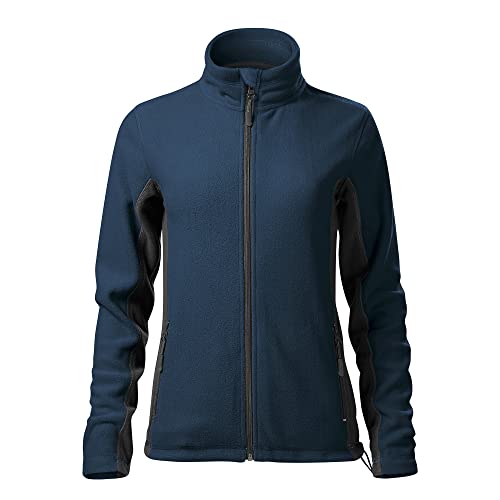 DELUNO Navy Damen Outdoor Fleecejacke - Aussenseite mit Anti-Pilling - Neu - Rot Blau Grau Weis (528-XL-Navy) von DELUNO