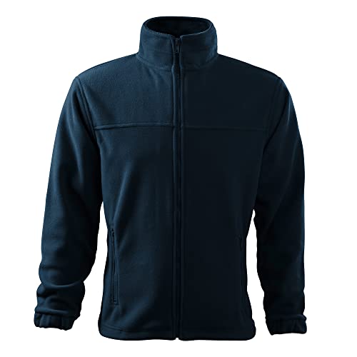 DELUNO Navy Herren Outdoor Fleecejacke - 100% Polyester - Neu - Rot Blau Grau Weis (501-4XL-Navy) von DELUNO