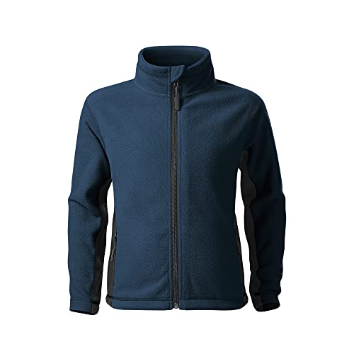 DELUNO Navy Kinder Outdoor Fleecejacke - mit Reißverschluss - Neu - Rot Blau Pink Schwarz (529-6J-Navy) von DELUNO