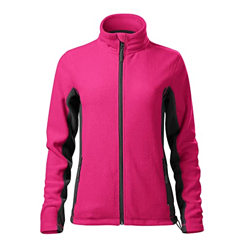 DELUNO Pink Damen Outdoor Fleecejacke - Premium Nagelneu - Neu - Rot Blau Grau Weis (528-M-Pink) von DELUNO