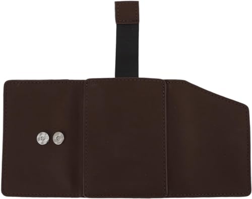 DELURA Schlanke, minimalistische Geldbörse, großes Fassungsvermögen, bequemes Leder-Kartenhalter-Geldbörse, faltbar, multifunktional for Unternehmen /624 (Color : Brown) von DELURA