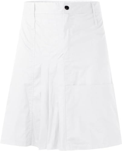 DELURA Schottische Utility-Kilts for Herren, Vintage-Gothic-Faltenröcke, Vintage-Schottische Kendo-Taschen-Schottische Kleidung/260 (Color : Zzz-x13-white, Size : X-Large) von DELURA