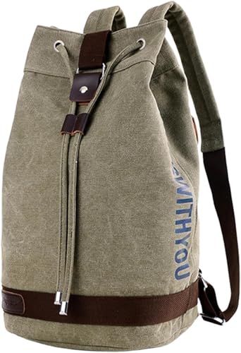 Sportler-Rucksack, Segeltuch-Sporttasche, leicht, robust, Kordelzug-Rucksack, mit Schuhfach, Kordelzug for Unisex, Camping-Wanderrucksack mit großem Fassungsvermögen for Männer und Frauen/268 (Color von DELURA