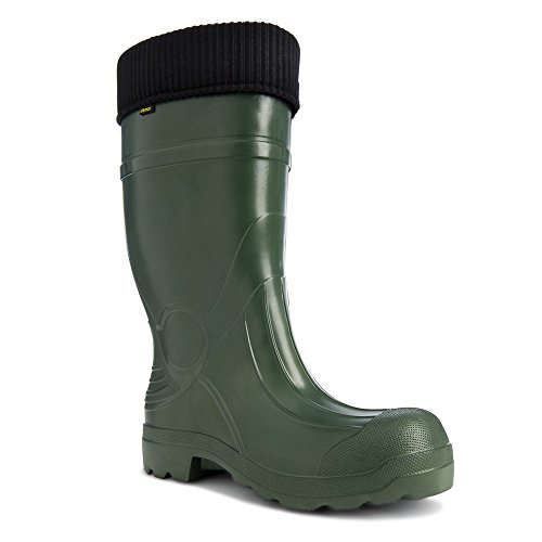 DEMAR leichte EVA Gummistiefel Regenstiefel gefüttert PREDATOR, Grün, 44 EU von DEMAR