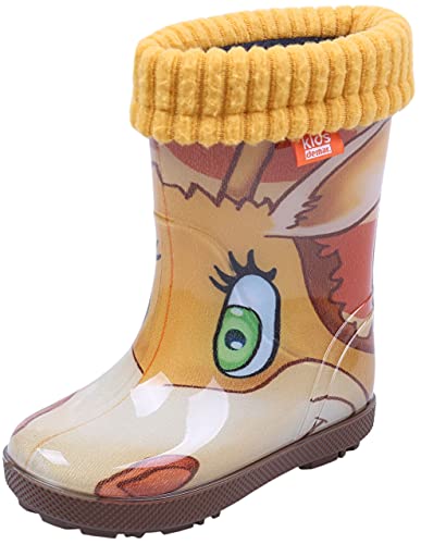 demar. Kinder Gummistiefel gefüttert Hawai Lux - Giraffe - Gr. 30/31 von DEMAR