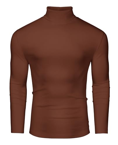 DEMEANOR Rollkragenpullover Herren Strick Pullover Winter Sweater Warm Baumwolle von DEMEANOR