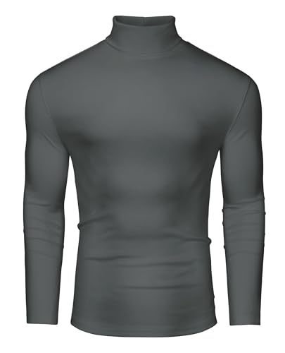 DEMEANOR Rollkragenpullover Herren Strick Pullover Winter Sweater Warm Baumwolle von DEMEANOR