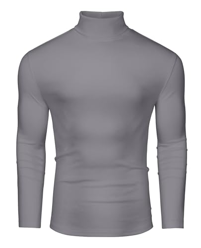 DEMEANOR Rollkragenpullover Herren Strick Pullover Winter Sweater Warm Baumwolle von DEMEANOR