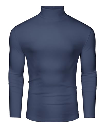DEMEANOR Rollkragenpullover Herren Strick Pullover für Herren Winter Sweater Herren Warm Baumwolle Pullover von DEMEANOR