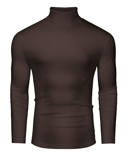 DEMEANOR Rollkragenpullover Herren Strick Pullover für Herren Winter Sweater Herren Warm Baumwolle Pullover von DEMEANOR