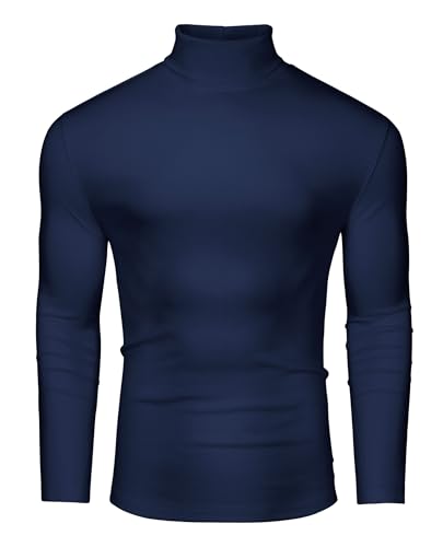 DEMEANOR Rollkragenpullover Herren Strick Pullover für Herren Winter Sweater Herren Warm Baumwolle Pullover von DEMEANOR