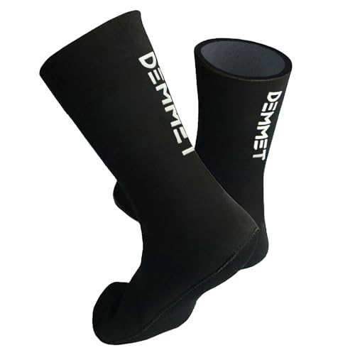 DEMMET Neoprensocken 7MM Tauchsocken für Männer und Frauen Winterwärme Hohe Elastizität Rutschfeste Schnorcheln Schwimmen Strandsocken (DE/NL/SE/PL, Alphanumerisch, L, Regular, Regular, 7MM) von DEMMET