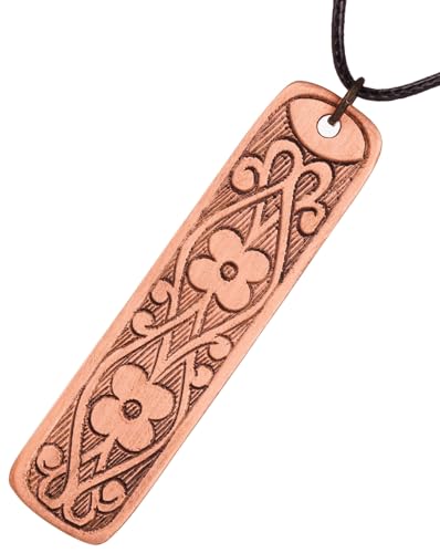 DEMMEX - Herbst 2024 – Gravierte 2 mm dicke Halskette aus massivem Kupfer – reines Kupfer, matt – Uni – von Hand in der Türkei geschnitten, geformt und graviert – rechteckig, 2 x 8 cm, groß, DEMMEX - Herbst 2024 – Gravierte 2 mm dicke Halskette aus massivem Kupfer – reines Kupfer, matt – Uni – von Hand in der Türkei geschnitten, geformt und graviert – rechteckig, 2 x 8 cm, groß, von DEMMEX