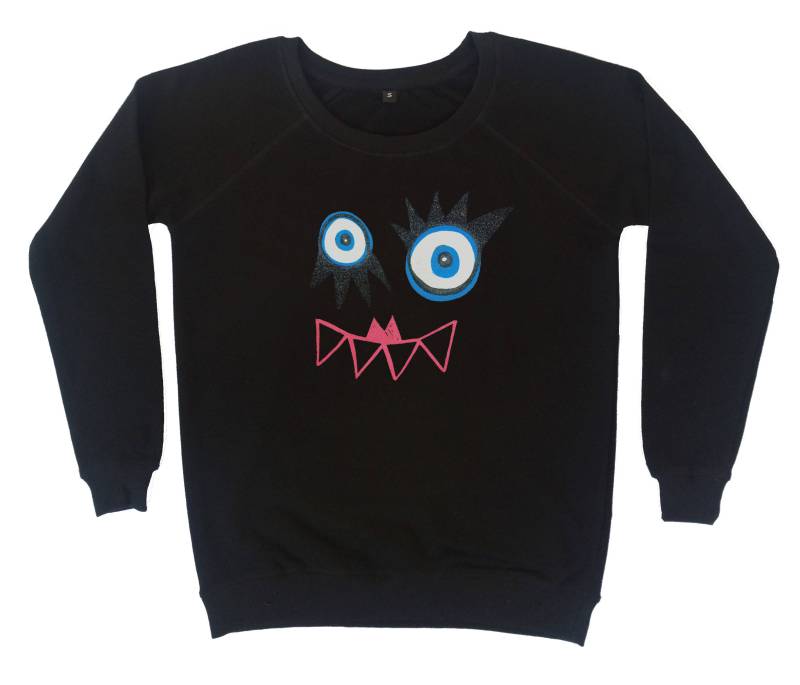 Glitzer Monster Sweatshirt Glitzer Monster Sweatshirt von DEMONSinDisguise