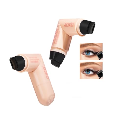 2pcs Eyeliner Stamp Wing Cat Eye Liner Stamp, Schwarzer Flüssiger Eyeliner Lang Anhaltender Wasserfester Geflügelter Eyeliner Stempel Für Frauen Augen Makeup (Schwarz+braun) von DENESTUP