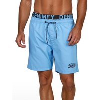 DENIMFY Badehose Herren Lang Badeshorts Doppelter Bund DFNeo von DENIMFY