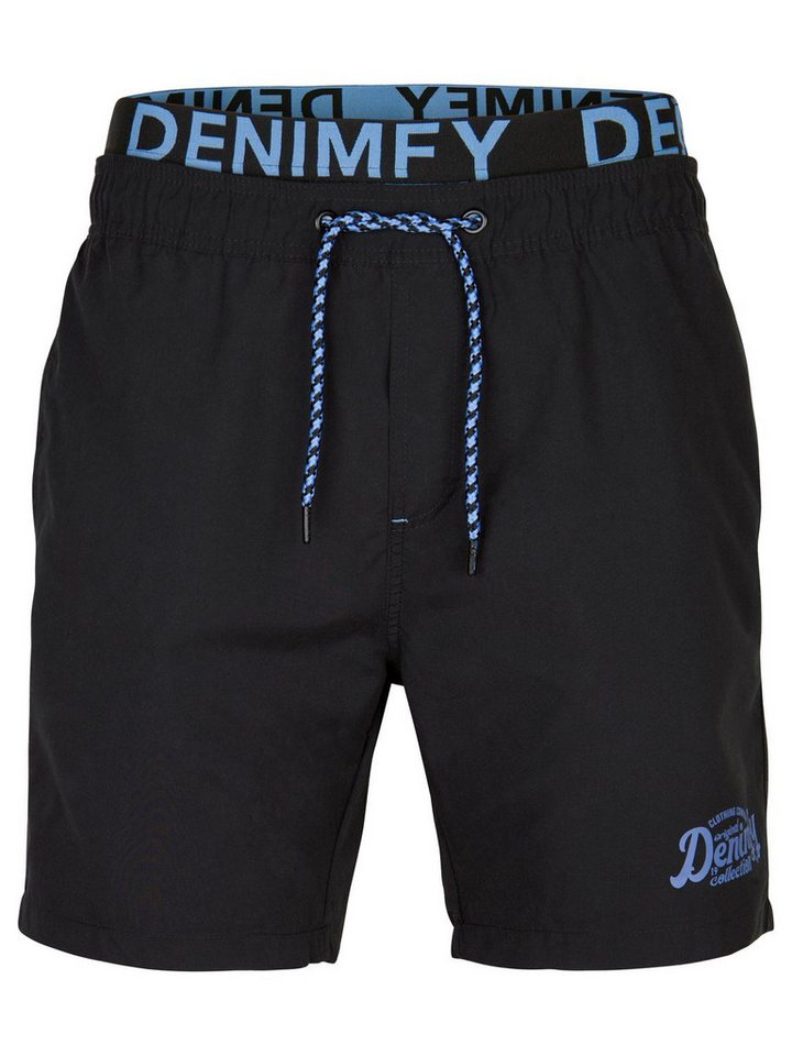 DENIMFY Badeshorts Herren Badehose DFNeo Regular Fit (1-St) Sportshorts mit Kordelzug von DENIMFY