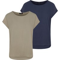 DENIMFY Bluse Damen Sommer Blusenshirt DFJule Regular Fit 2er Pack Set von DENIMFY