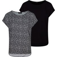 DENIMFY Bluse Damen Sommer Blusenshirt DFJule Regular Fit 2er Pack Set von DENIMFY
