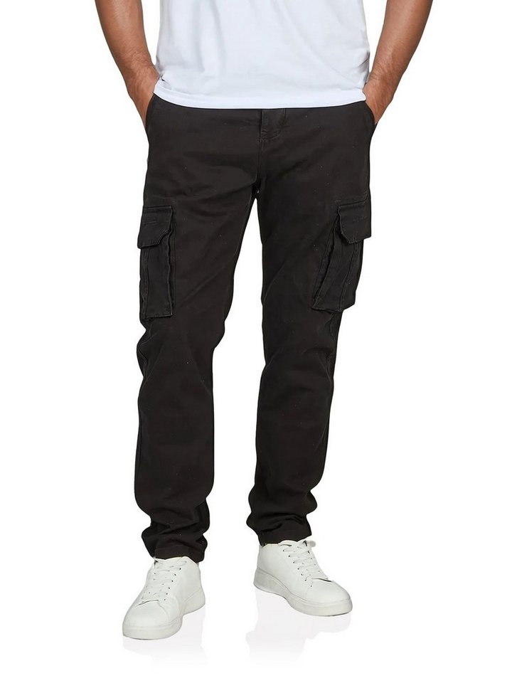 DENIMFY Cargohose Herren Stoffhose DFLuke Tapered Fit Freizeithose mit Stretch von DENIMFY