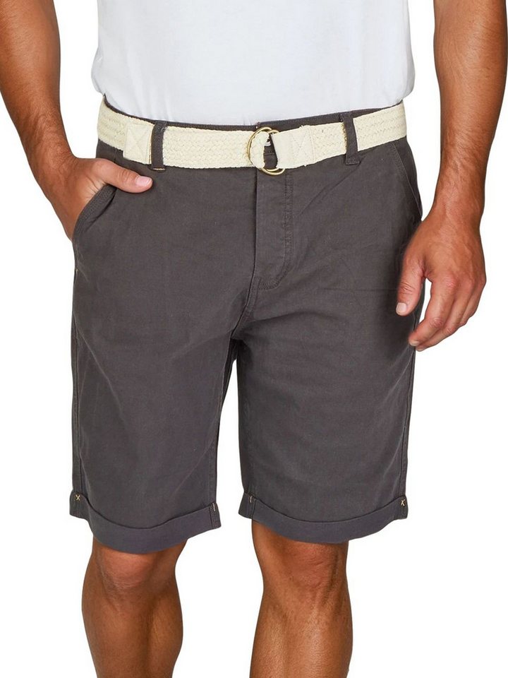 DENIMFY Chinoshorts Herren Chino Shorts DFLio Regular Fit Bermudashorts mit Gürtel von DENIMFY