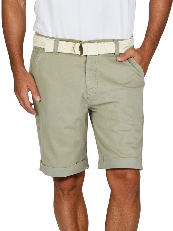 DENIMFY Chinoshorts Herren Chino Shorts DFLio Regular Fit Bermudashorts mit Gürtel von DENIMFY