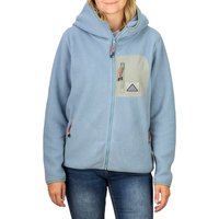 DENIMFY Damen Fleecejacke DFLea Kapuzenjacke Regular Fit von DENIMFY