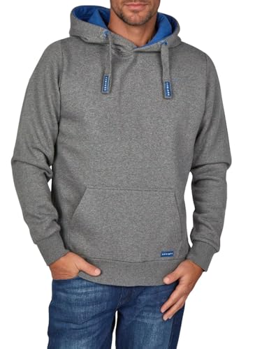 DENIMFY Hoodie Herren Regular Fit DFBenno Kapuzenpullover Pullover Grau XL, Größe:XL, Farben:Grey Melange Standard 2 (63300) von DENIMFY