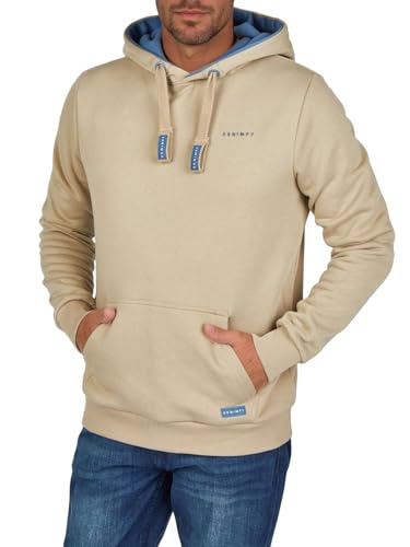 DENIMFY Hoodie Herren Regular Fit DFBenno Kapuzenpullover Pullover Beige 3XL, Größe:3XL, Farben:Cobblestone Beige von DENIMFY
