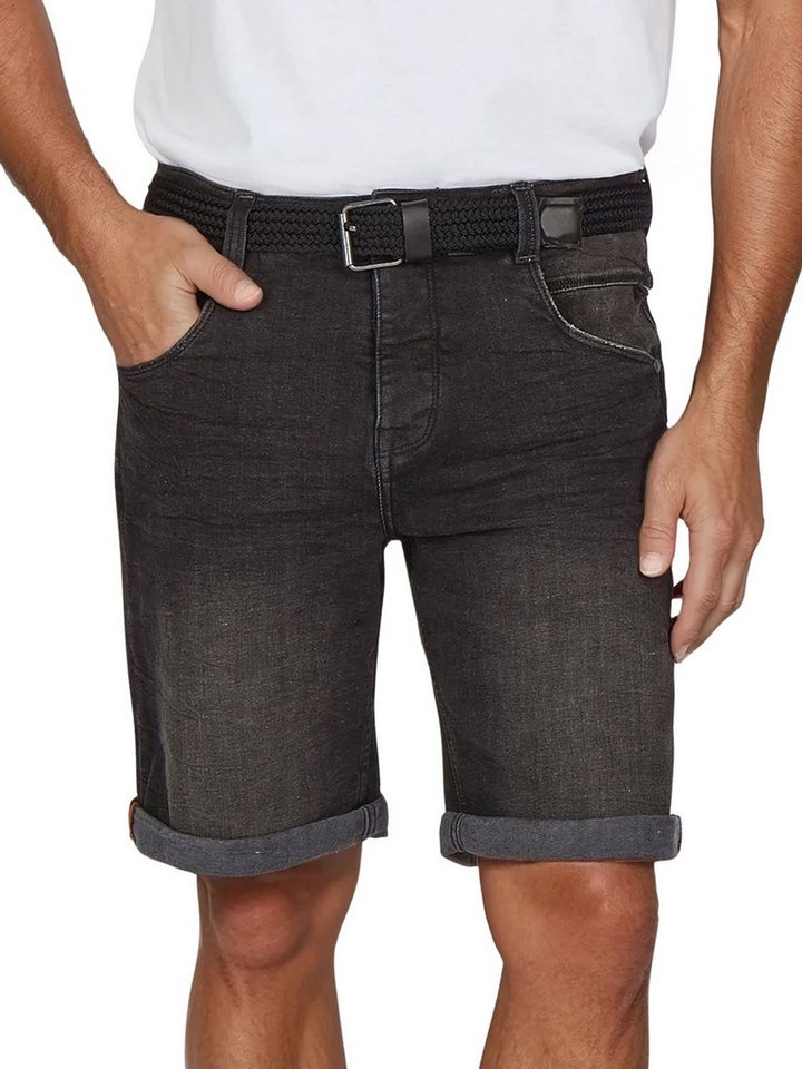 DENIMFY Jeansshorts Herren Shorts DFBo Regular Fit Bermudashorts mit Gürtel von DENIMFY