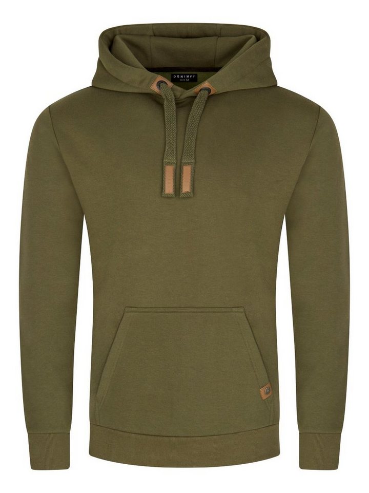 DENIMFY Kapuzenpullover Herren Hoodie DFIvo Regular Fit Longsleeve Sweatshirt mit Kängurutasche von DENIMFY