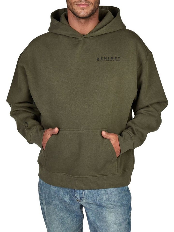 DENIMFY Kapuzenpullover Herren Hoodie DFMaxim Oversize Fit Sweatshirt mir Kängurutasche von DENIMFY