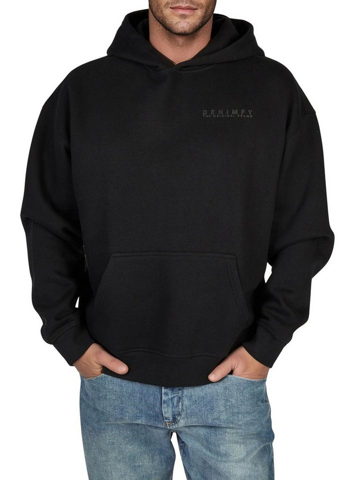 DENIMFY Kapuzenpullover Herren Hoodie DFMaxim Oversize Fit Sweatshirt mir Kängurutasche von DENIMFY
