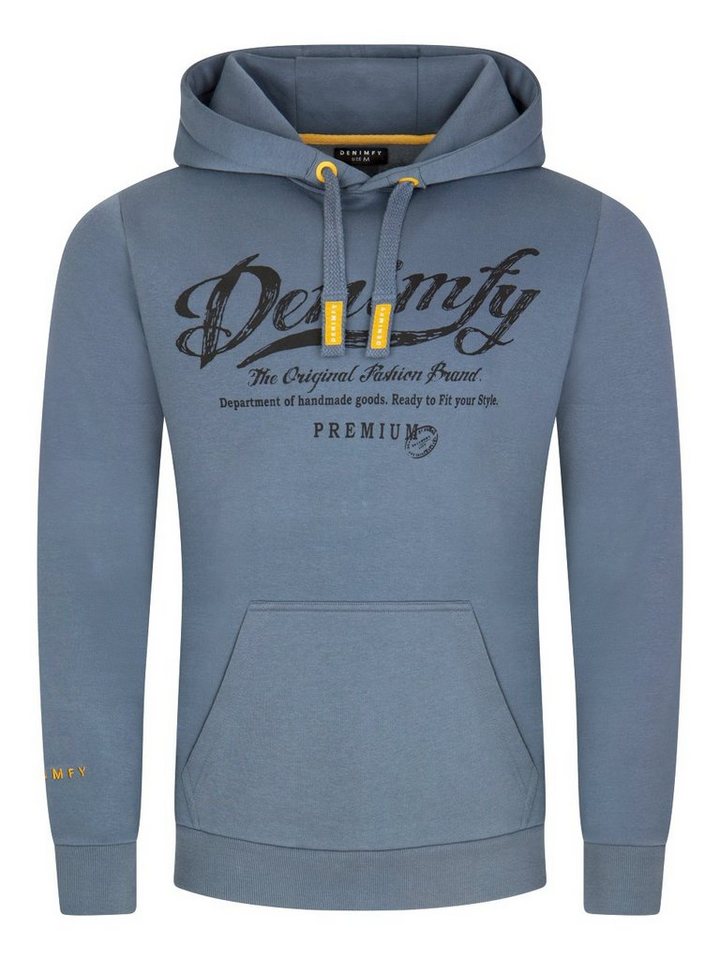 DENIMFY Kapuzenpullover Herren Hoodie DFArno Regular Fit Longsleeve Sweatshirt mit Kängurutasche von DENIMFY