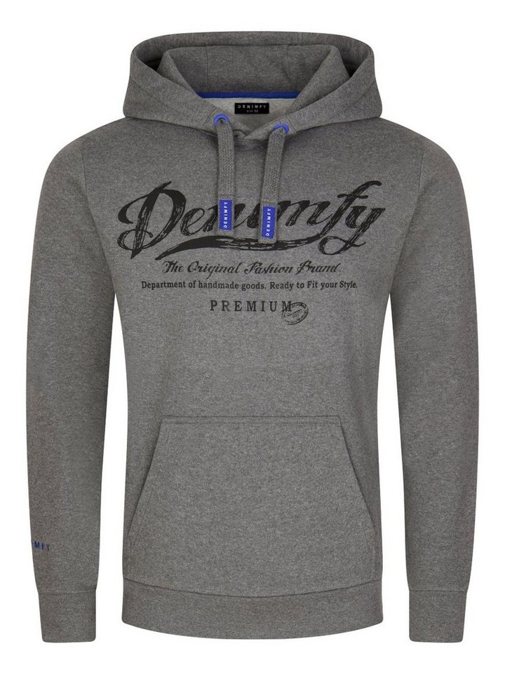 DENIMFY Kapuzenpullover Herren Hoodie DFArno Regular Fit Longsleeve Sweatshirt mit Kängurutasche von DENIMFY