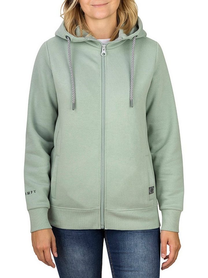 DENIMFY Kapuzensweatjacke Damen Sweatjacke DFClara Regular Fit Hoodie mit Kängurutasche von DENIMFY