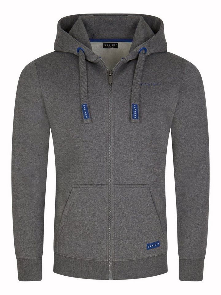 DENIMFY Kapuzensweatjacke Herren Sweatjacke DFLeo Regular Fit Hoodie mit Kängurutasche von DENIMFY