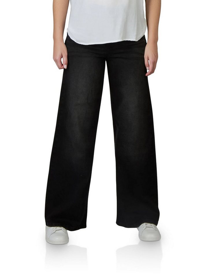 DENIMFY Relax-fit-Jeans Damen Jeanshose DFPaula Wide Leg Fit Denimhose mit Stetch von DENIMFY