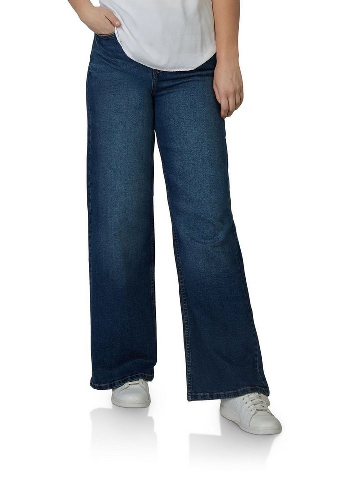 DENIMFY Relax-fit-Jeans Damen Jeanshose DFPaula Wide Leg Fit Denimhose mit Stetch von DENIMFY
