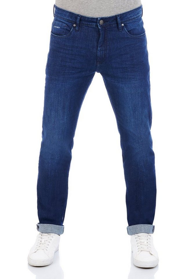 DENIMFY Straight-Jeans Herren Jeanshose DFMiro Straight Fit Jeanshose mit Stretch von DENIMFY