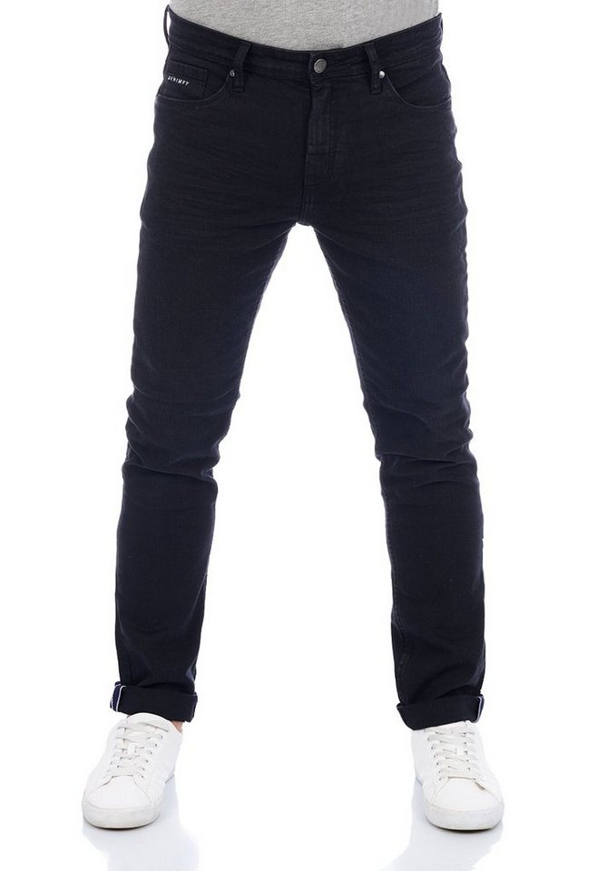 DENIMFY Straight-Jeans Herren Jeanshose DFMiro Straight Fit Jeanshose mit Stretch von DENIMFY