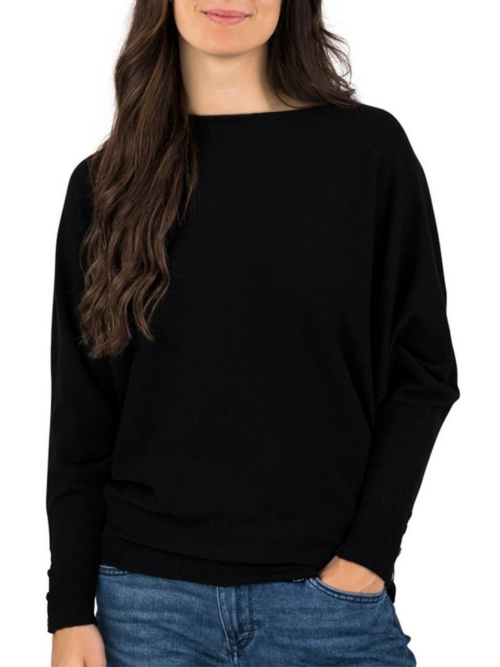 DENIMFY Strickpullover Damen Rundhals Pullover DFGreta Oversize Fit Basic Langarmshirt mit Fledermausärmeln DENIMFY Strickpullover Damen Rundhals Pullover DFGreta Oversize Fit Basic Langarmshirt mit Fledermausärmeln von DENIMFY