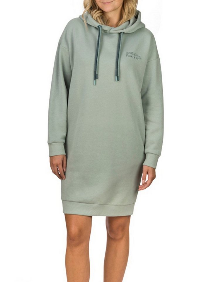 DENIMFY Sweatkleid Damen Kapuzenpullover DFAnna Oversize Freizeitkleid mit Kapuze von DENIMFY