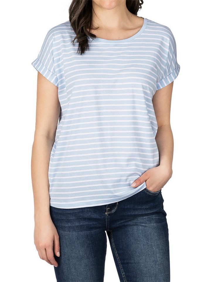 DENIMFY T-Shirt Damen Top DFSophie Regular Fit (1-tlg) kurzarm Sommershirt mit Rundhalsausschnitt von DENIMFY