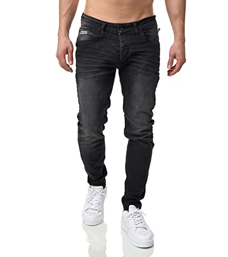 DENIMHOUSE Oversize Skinny Jeans Blue Jeans Herren Jeans Übergröße Big Size Denim Schwarz 3751 40W/34L von DENIMHOUSE