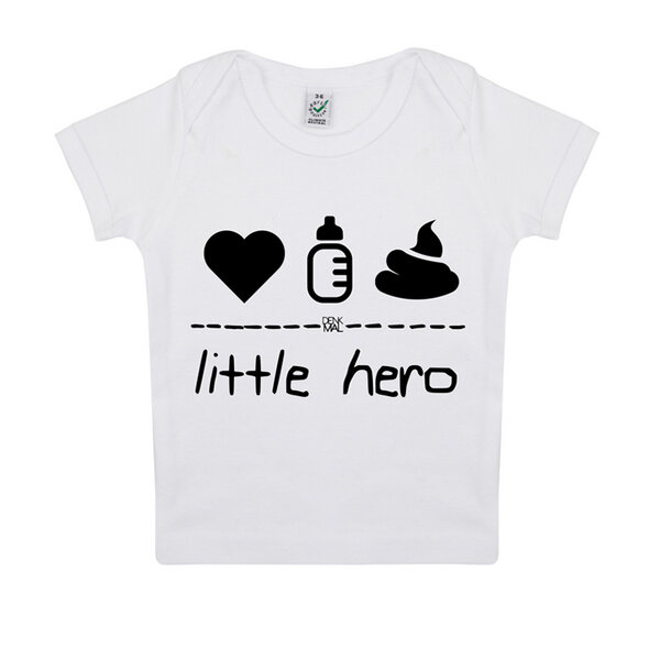 DENK.MAL Clothing little hero – Baby Shirt von DENK.MAL Clothing