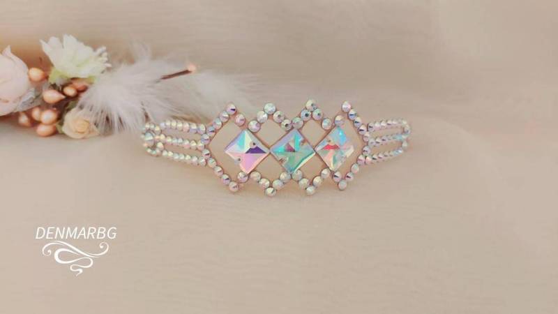 Ballsaal Schmuck Tanzkostüm Wettbewerb Accessoire Strass Armband Tanzschmuck Kristall Tanz Manschette von DENMARBG