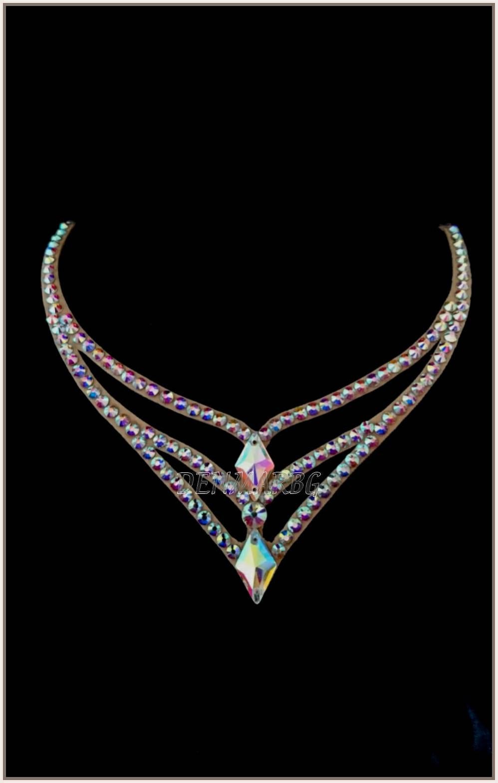 Gesellschaftstanz Schmuck, Strass Halskette Modeschmuck, Tanz Latein Accessoire, Tanzschmuck von DENMARBG