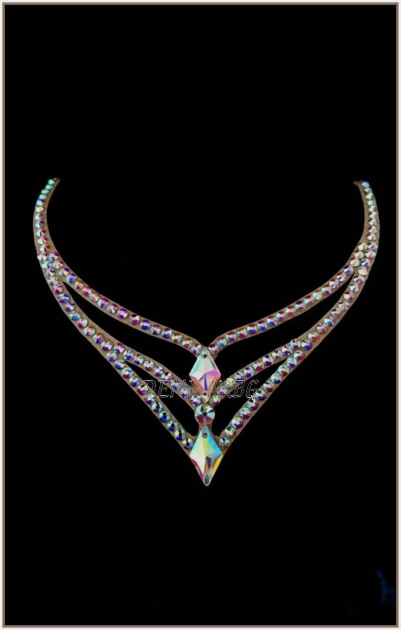 Gesellschaftstanz Schmuck, Strass Halskette Modeschmuck, Tanz Latein Accessoire, Tanzschmuck von DENMARBG